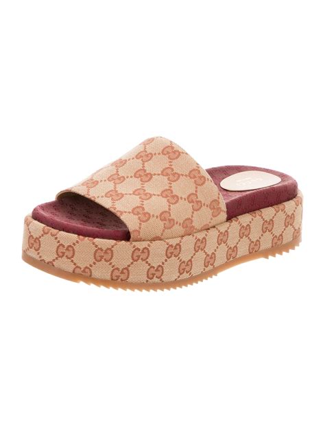 gucci womens sliders|gucci slides women platform.